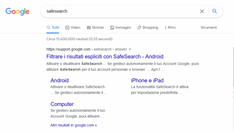 SafeSearch