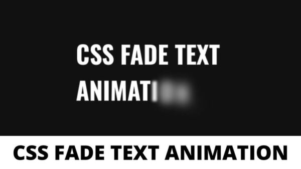 Come rendere il testo Fade in CSS