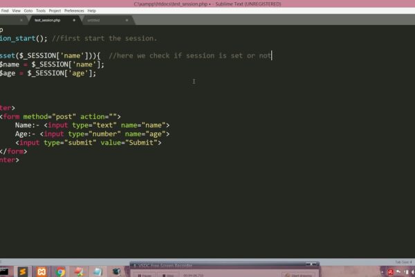 Come creare una sessione con il PHP