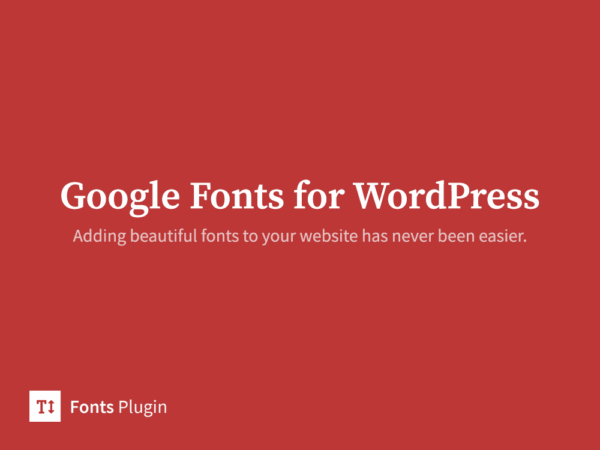 Google Web fonts plugin WordPress
