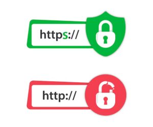 Sito web sicuro con lucchetto HTTPS
