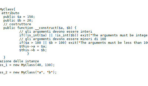Definire una Classe in PHP: dalla Versione 5 a PHP 8.x