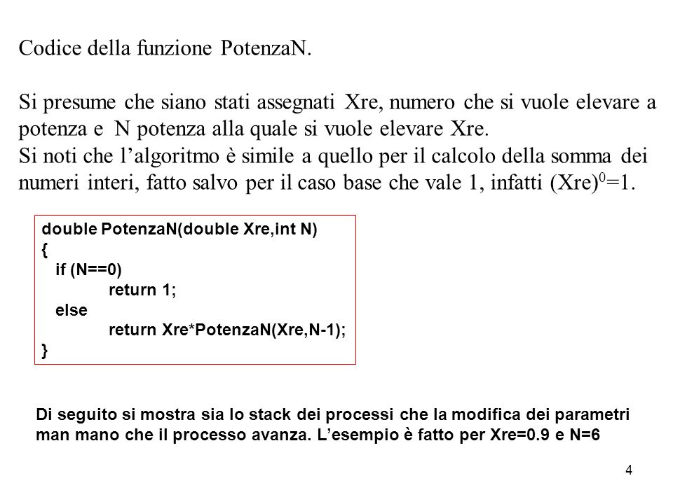 Codice che mostra una funzione con due parametri e returnparametri