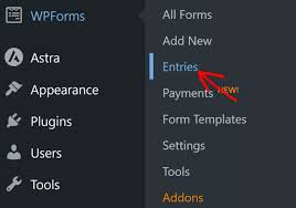 Schermata di backend WordPress con menu laterale